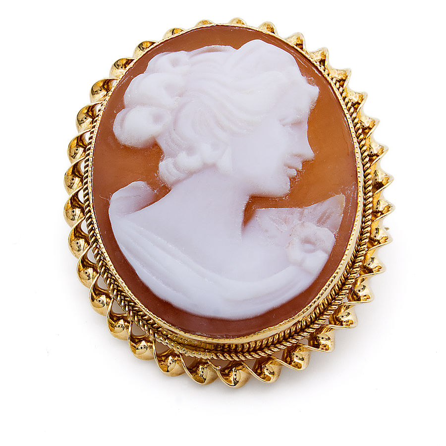 9ct gold Cameo Brooch